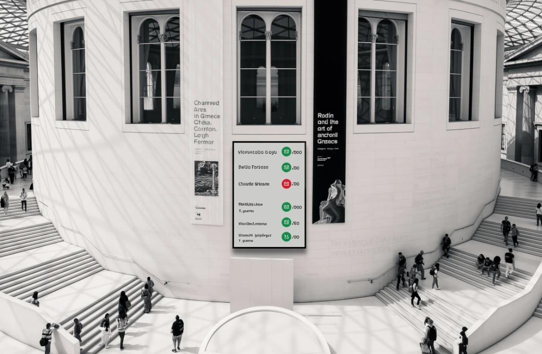 Správa a monitoring návštěvníků muzeí, obrazáren, kongresových center, a dalších